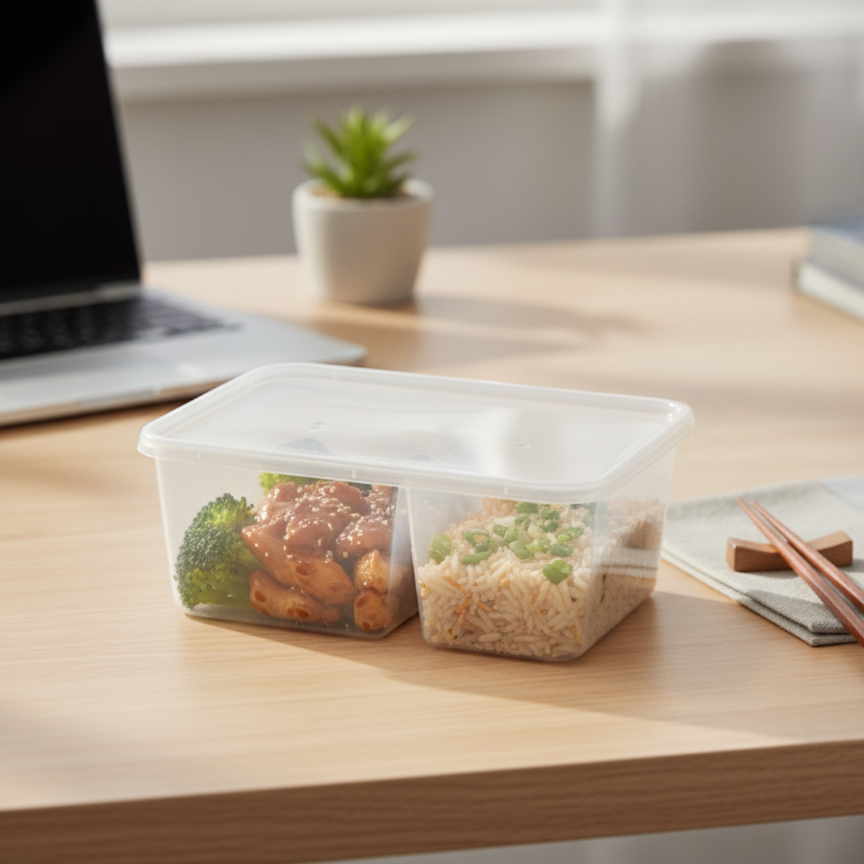 1000ml - 2 Compartments | LR1000D https://leafmy.com/product/microwavable-rectangular-2-compartments-container-lr1000d-1000ml/ Felton Malaysia